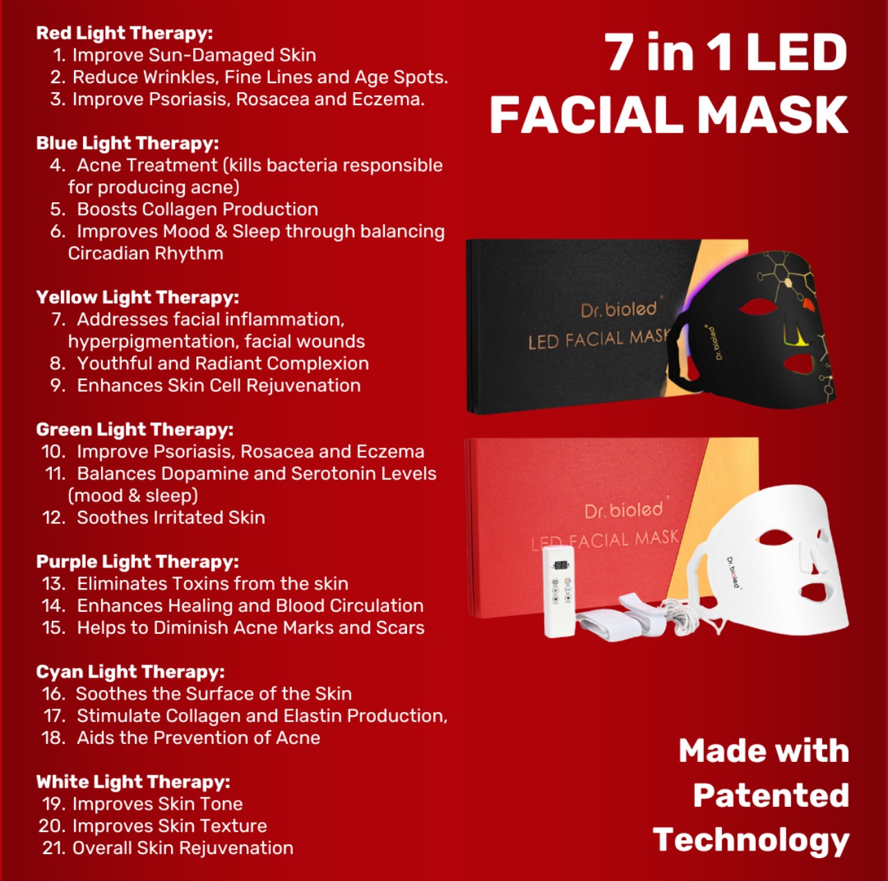 7-in-1 Light Therapy Mask