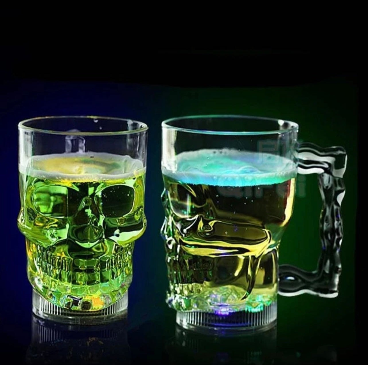 LED Skull Glass