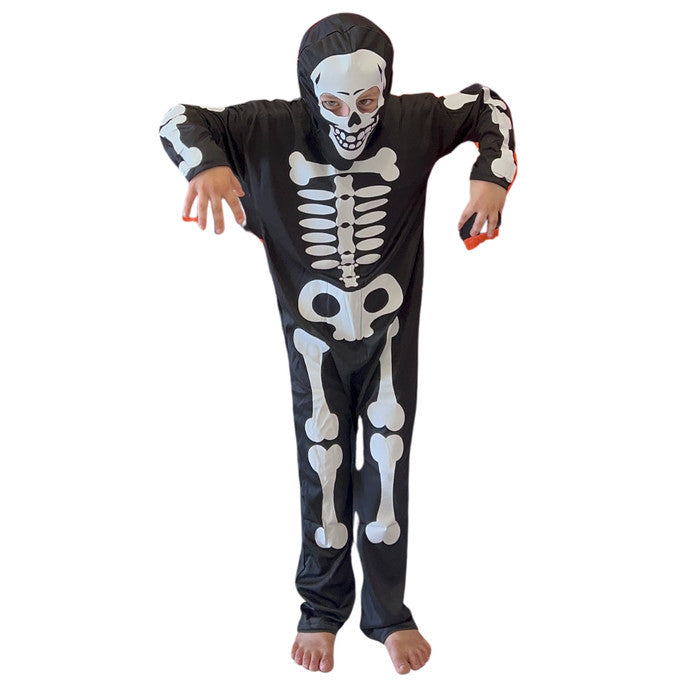 Skeleton Suit with Mask Kids