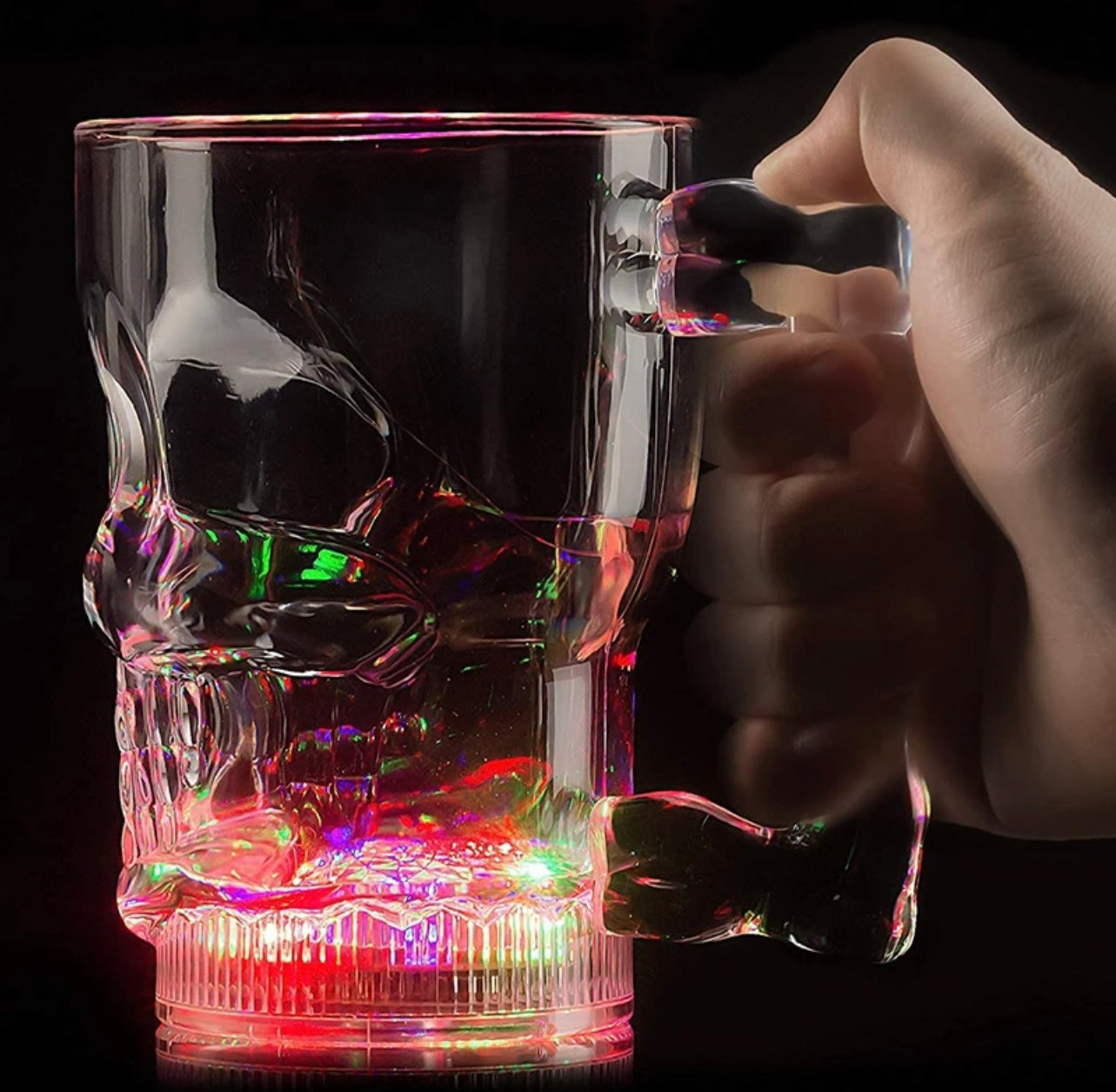 LED Skull Glass