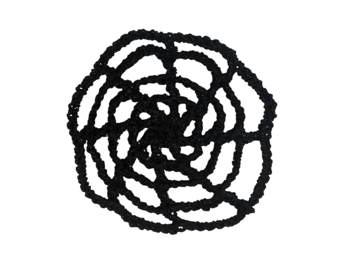 Crochet Black Cobweb