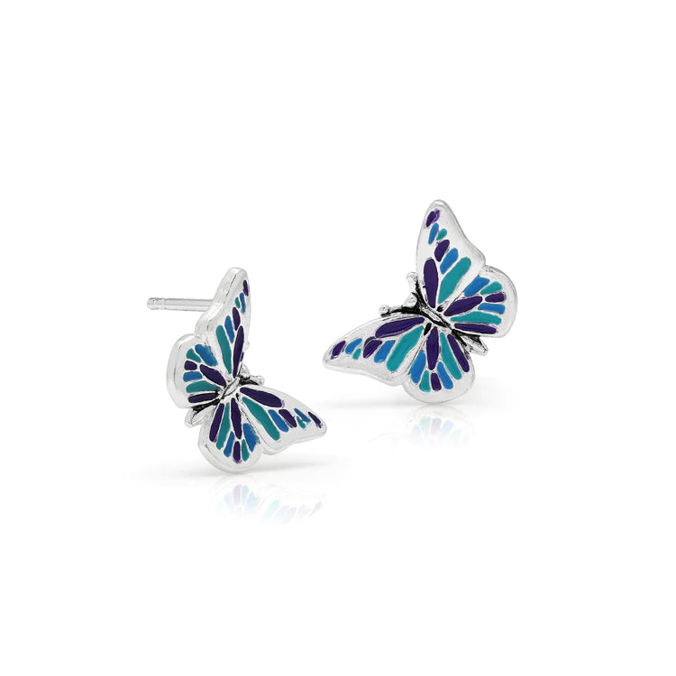 Catch the Spirit Butterfly Earrings - Silver - Expat Life Style
