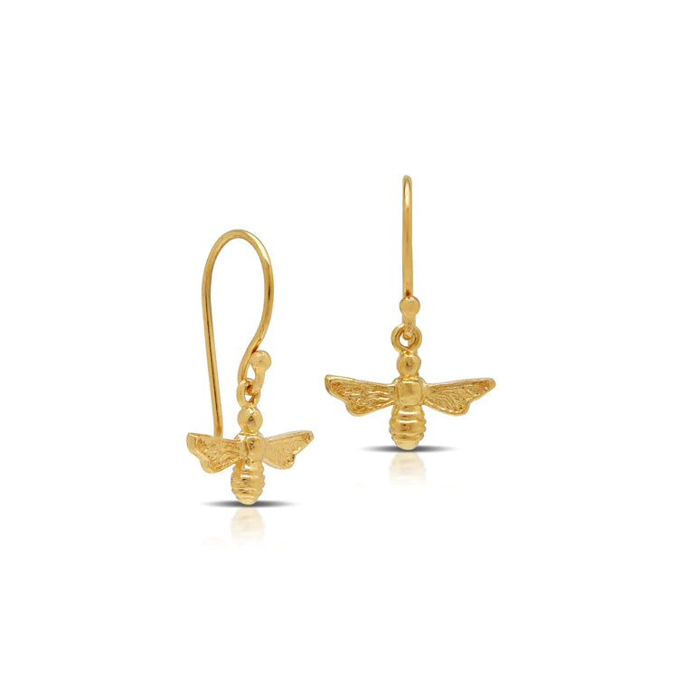 Bee Small Hook Earrings - Expat Life Style