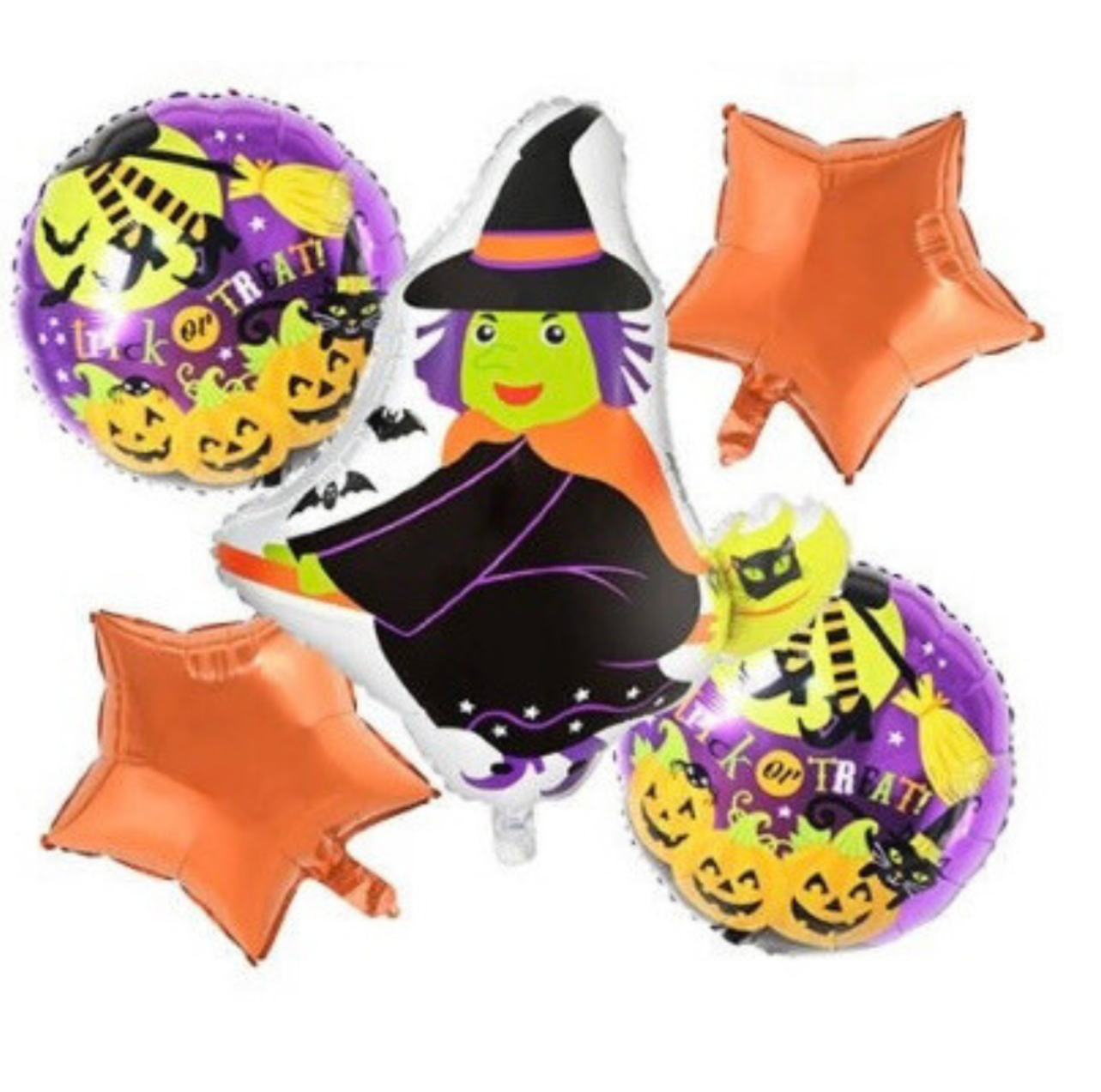 Halloween Foil Balloons - Pack Of 5