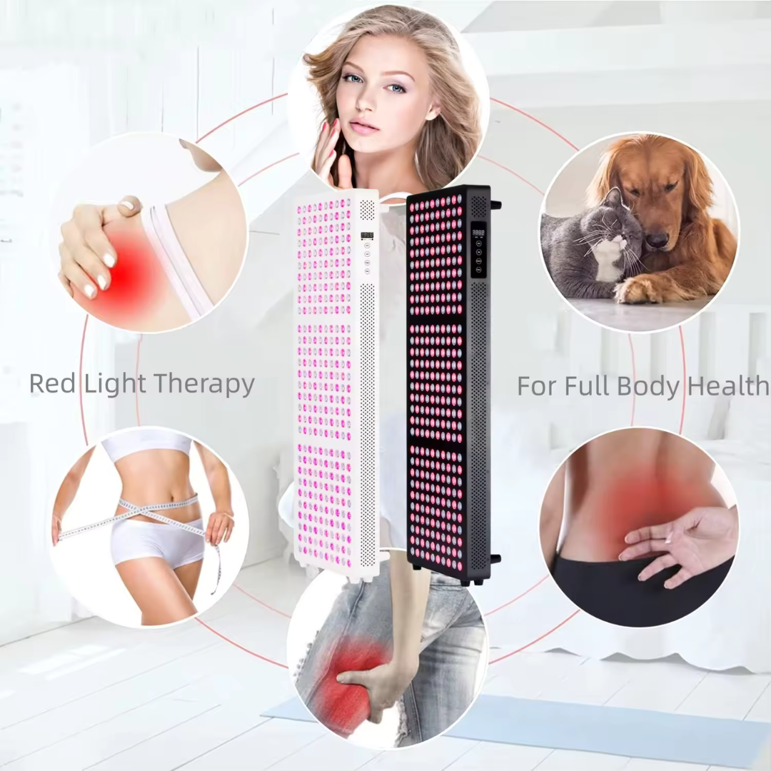 A circular list of the benefits of red light therapy panels