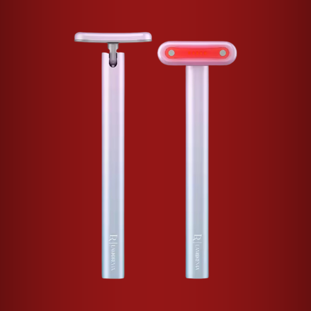 Red light therapy facial wand tool