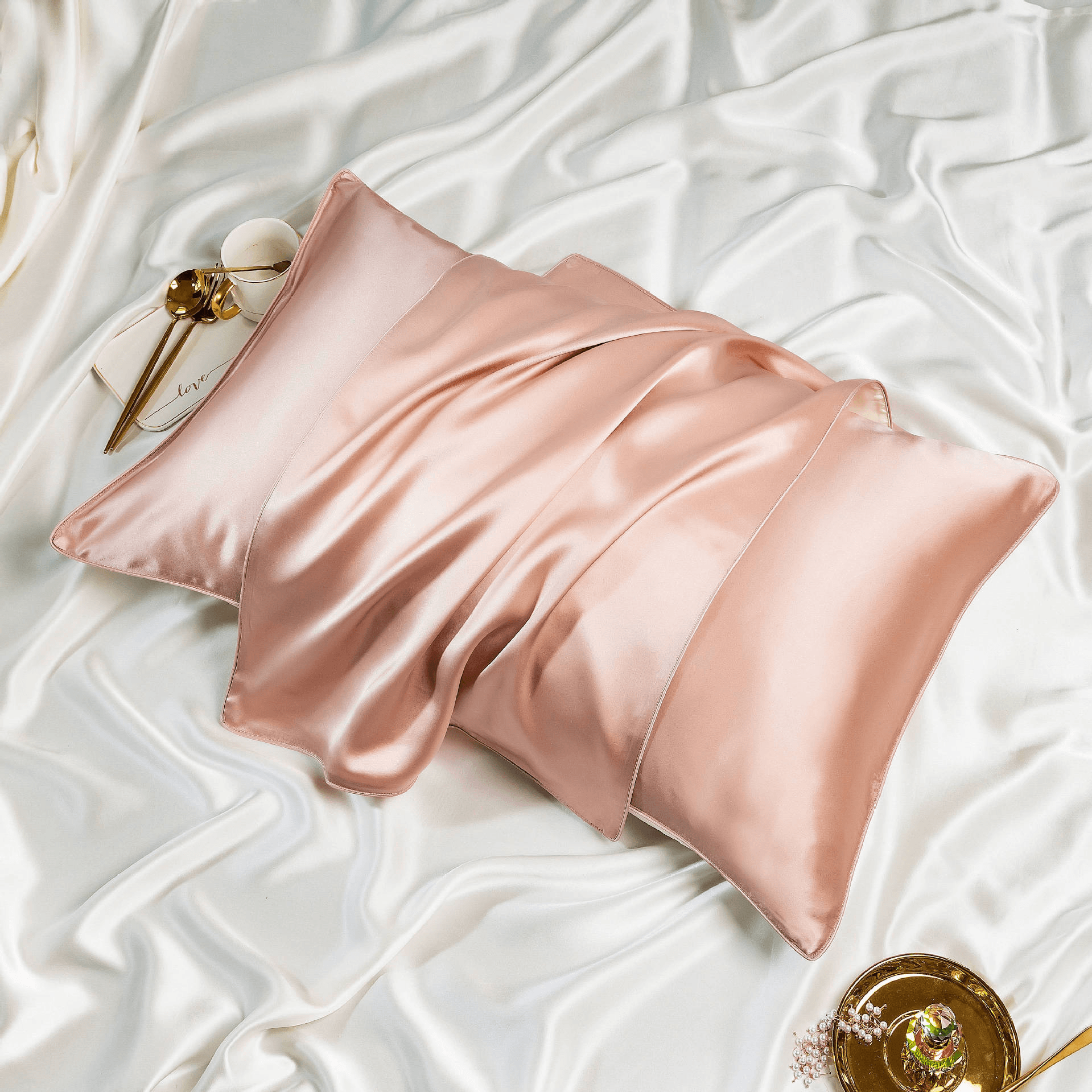 100% Mulberry Silk Pillow Case Set - Expat Life Style