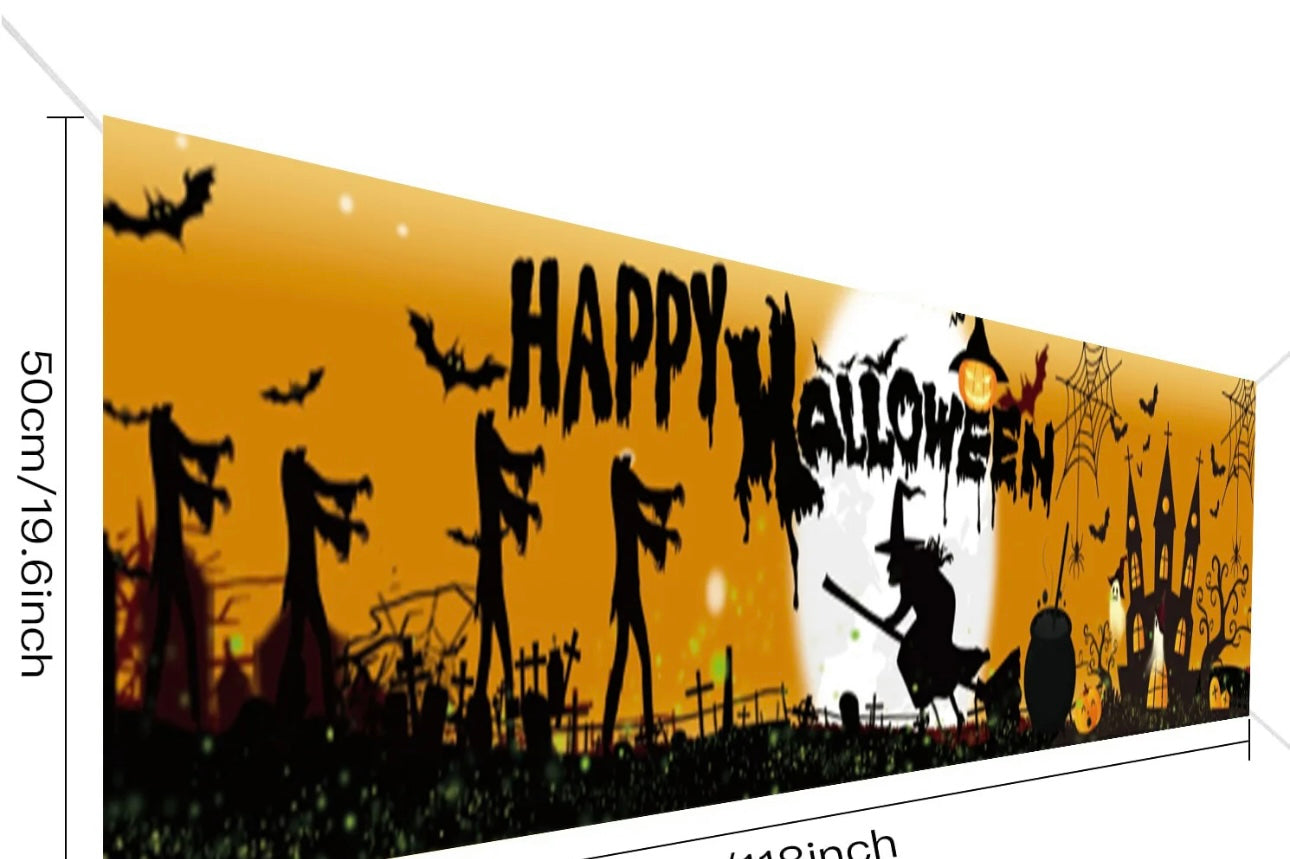 Large Halloween Banner (50cm x 300cm)