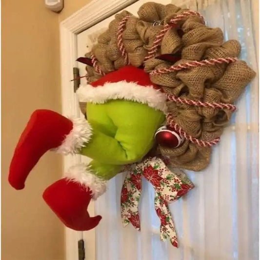 Grinch Door Wreath