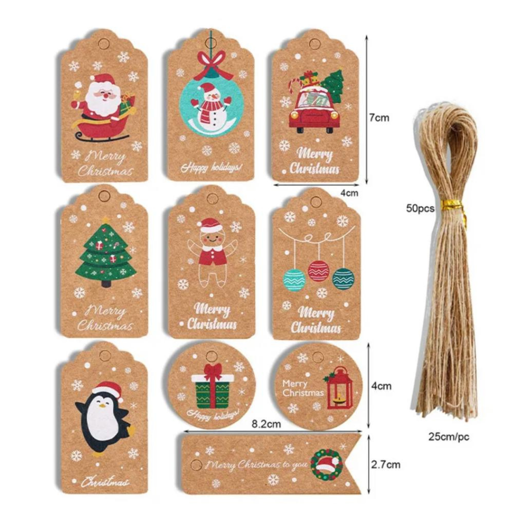 Christmas Hand Tags