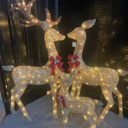 Light Up Reindeer 3pc