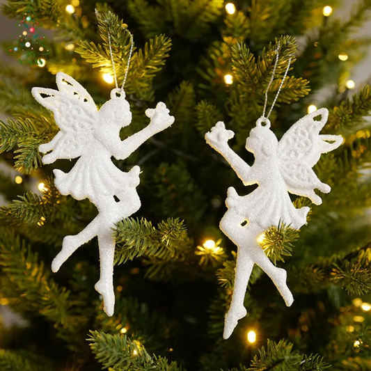 White Tree Ornaments 12cm Dancers