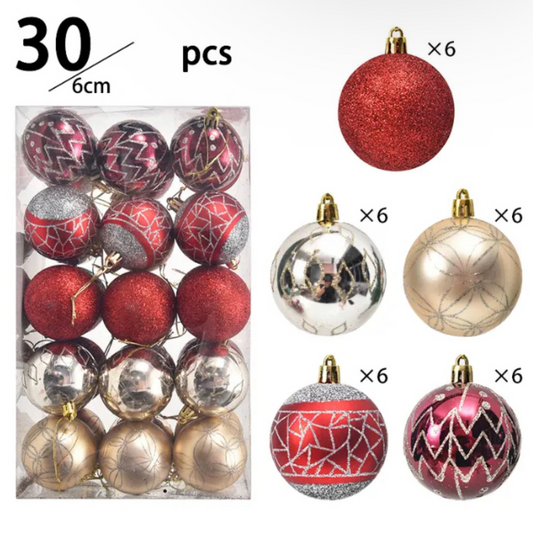 6cm Luxury Baubles 30pc