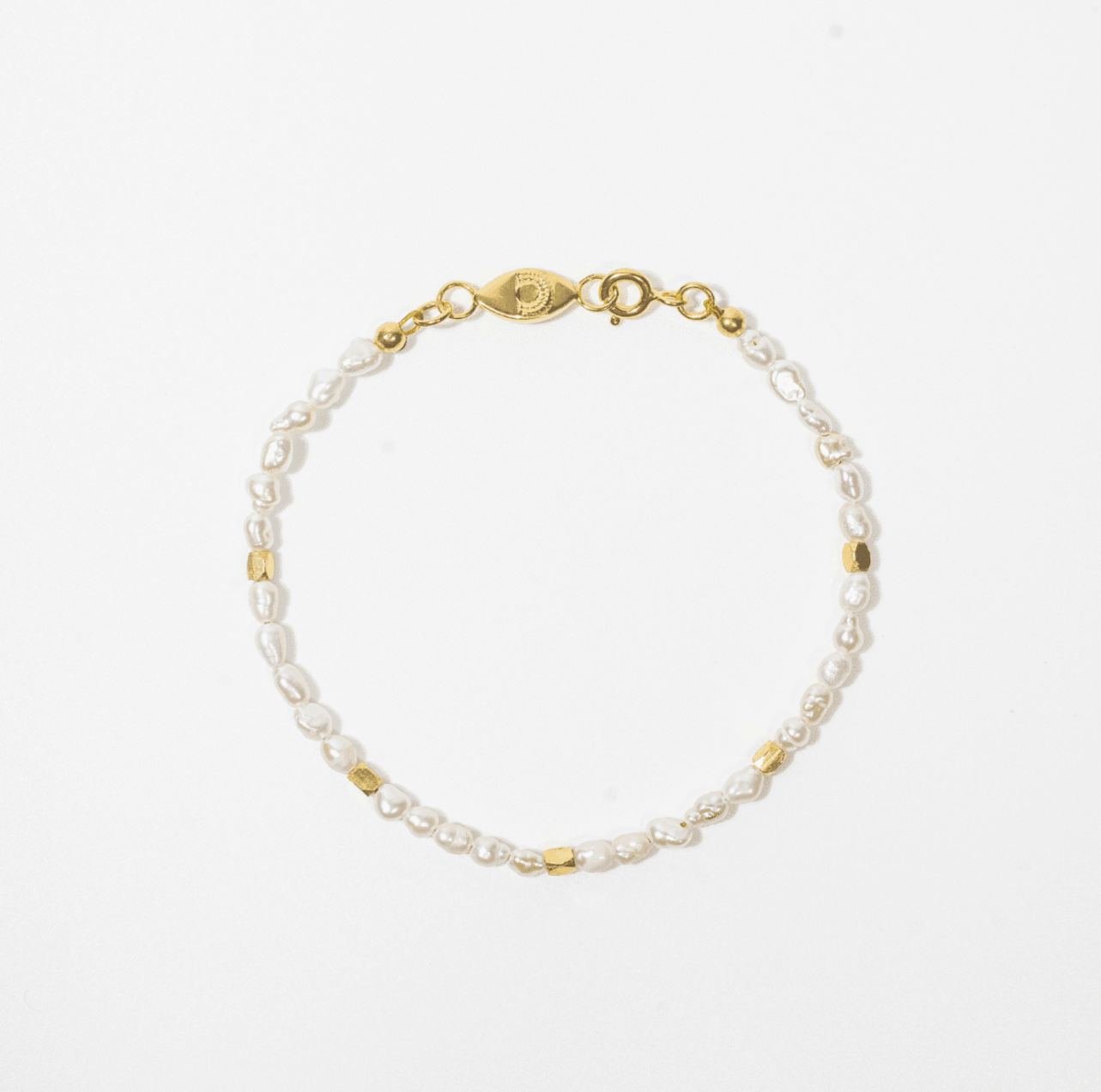 FIVE BEADS PEARL BRACELET - Expat Life Style