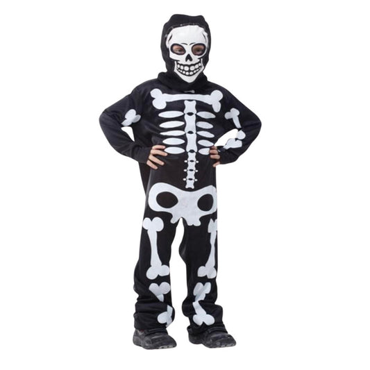 Skeleton Suit with Mask Kids