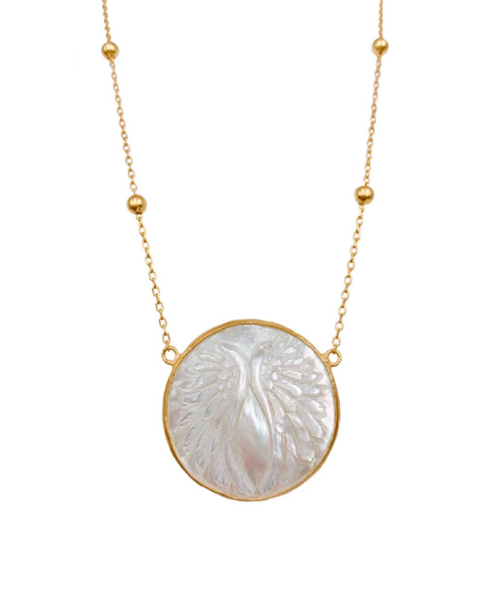 Angel’s Wings- Vermeil Gold with Mother of Pearls - Expat Life Style