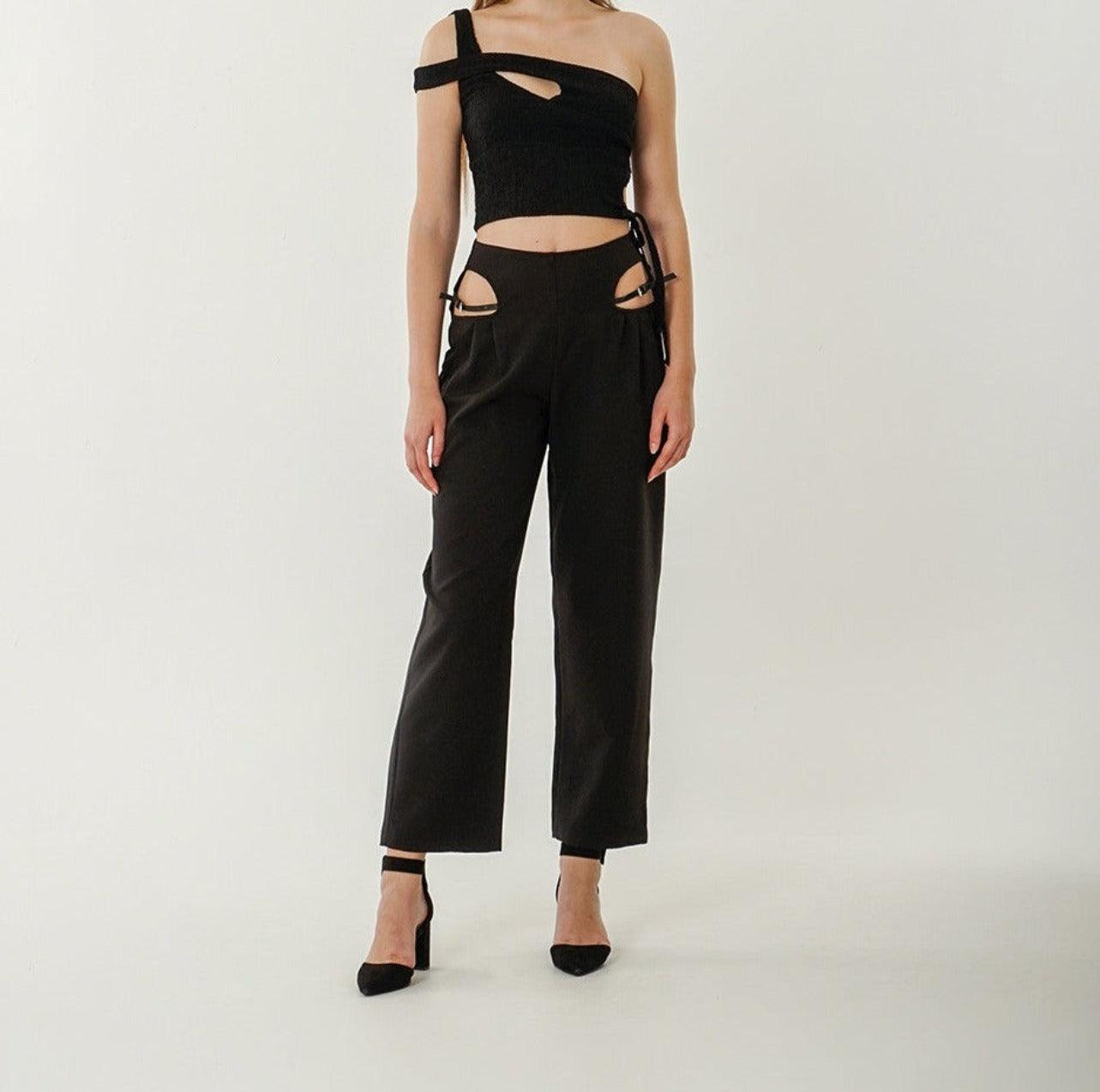Kendall Cutout Trousers - Expat Life Style